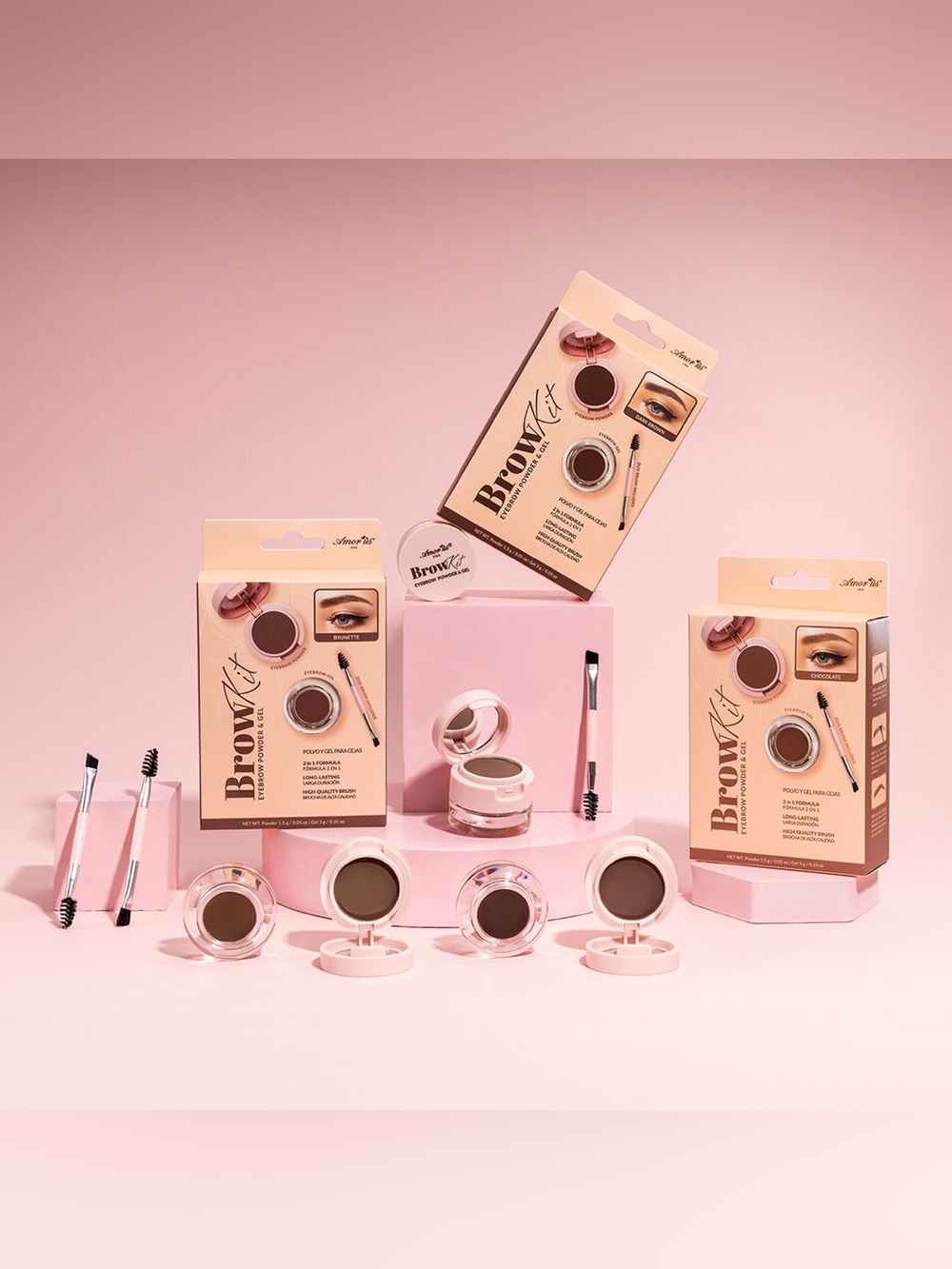 Brow Kit - Eyebrow Powder & Gel